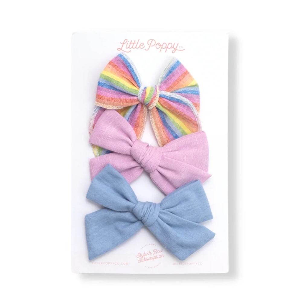 Little Poppy Co The James Bow Clip Set - June 2023